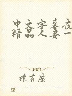 中文字幕夜夜嗨精品人妻一区二区