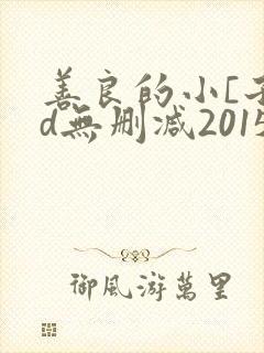善良的小[子hd无删减2015