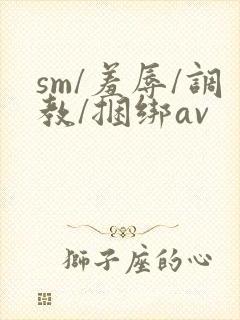 sm/羞辱/调教/捆绑av封面