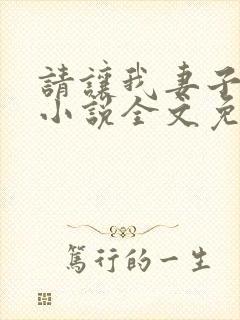 请让我妻子堕落小说全文免费阅读封面