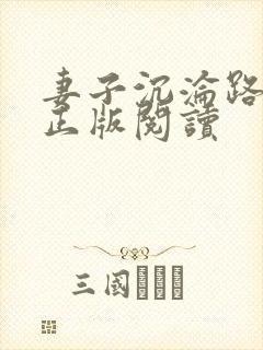 妻子沉沦路小说正版阅读