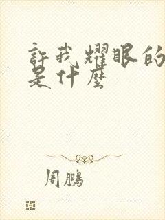 许我耀眼的结局是什么