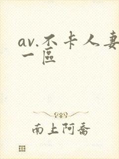 av.不卡人妻一区