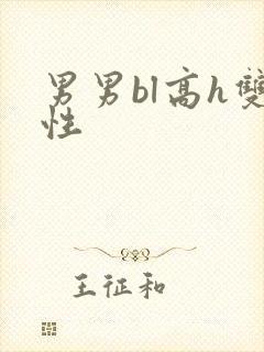 男男bl高h双性封面