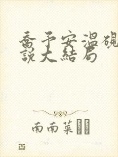 乔予安温砚深小说大结局