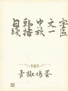 日韩中文字幕在线播放一区二区封面