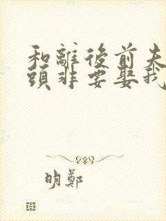 和离后前夫死对头非要娶我小说