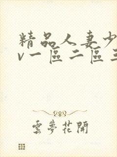 精品人妻少妇av一区二区三区