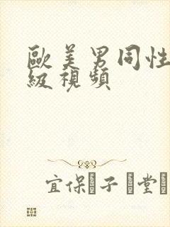 欧美男同性恋一级视频封面