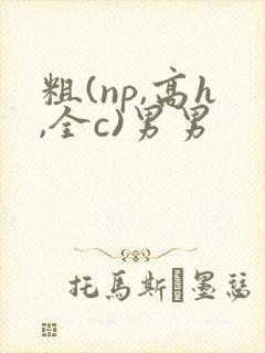 粗(np,高h,全c)男男封面