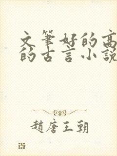 文笔好的高质量的古言小说