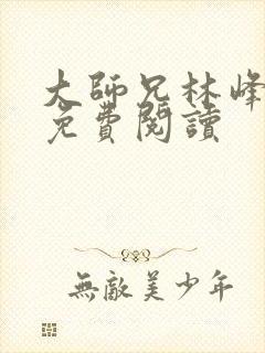 大师兄林峰小说免费阅读封面