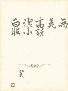 白洁高义无删减版小说