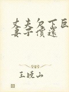 丈夫欠下巨债,妻子偿还