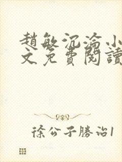 赵敏沉沦小说全文免费阅读最新章节