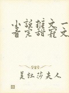 小说推文一口气看完甜宠文