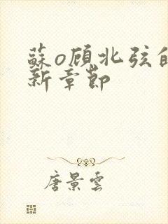 苏o顾北弦的最新章节封面