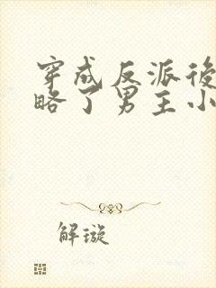 穿成反派后我攻略了男主小说封面