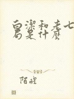 白洁和老七的结局是什么