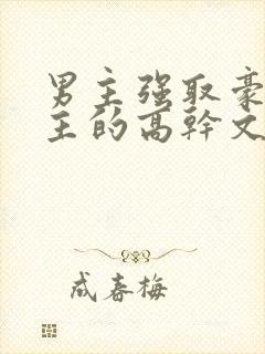 男主强取豪夺女主的高干文