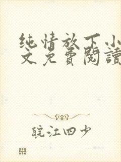 纯情放下小说全文免费阅读