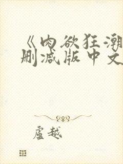 《肉欲狂潮》无删减版中文