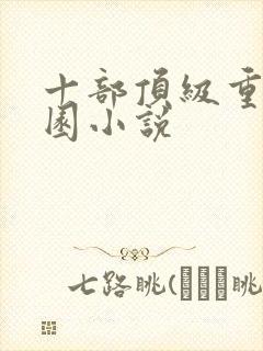 十部顶级重生校园小说