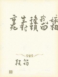 重生后我嫁给了死对头白相星