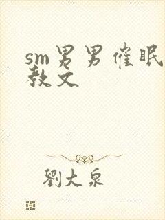 sm男男催眠调教文