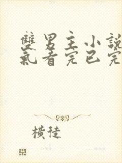 双男主小说一口气看完已完结