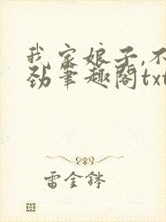 我家娘子,不对劲笔趣阁txt封面