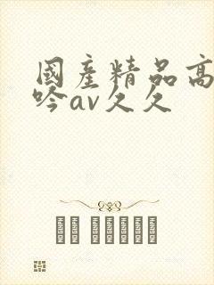 国产精品高潮呻吟av久久