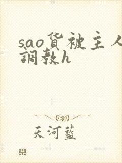 sao货被主人调教h