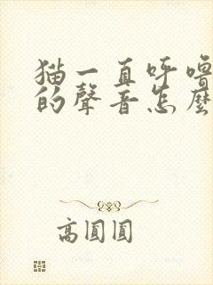 猫一直呼噜呼噜的声音怎么回事