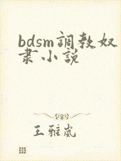 bdsm调教奴隶小说