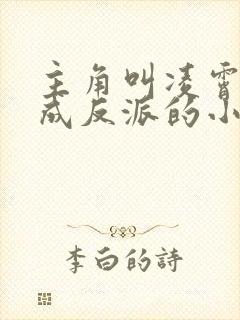 主角叫凌霄穿越成反派的小说封面