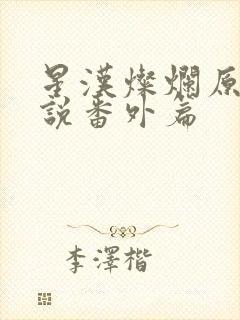 星汉灿烂原著小说番外篇