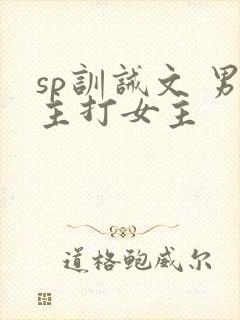 sp训诫文 男主打女主