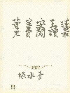 萧宁安王瑾小说免费阅读最新章节