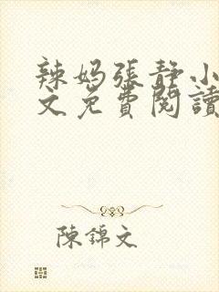 辣妈张静小说全文免费阅读最新章节