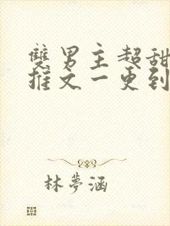 双男主超甜小说推文一更到底封面