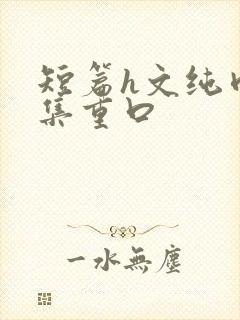 短篇h文纯肉合集重口封面