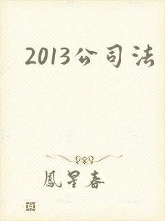 2013公司法