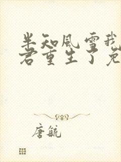 半知风雪我的夫君重生了免费阅读