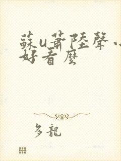 苏u萧陆声小说好看么封面