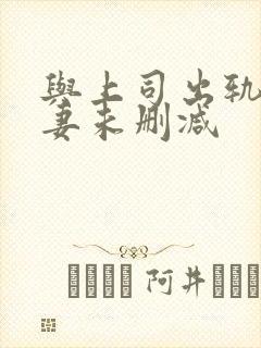 与上司出轨的人妻未删减