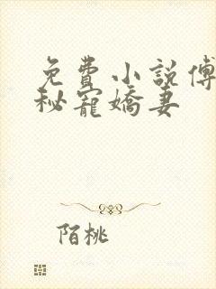 免费小说傅少的秘宠娇妻封面