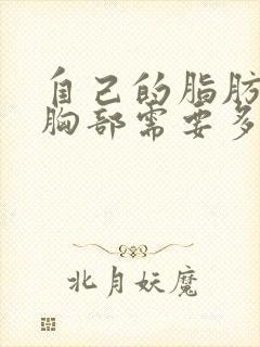 自己的脂肪填充胸部需要多少钱