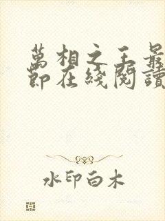 万相之王最新章节在线阅读封面