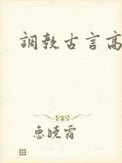 调教古言高h